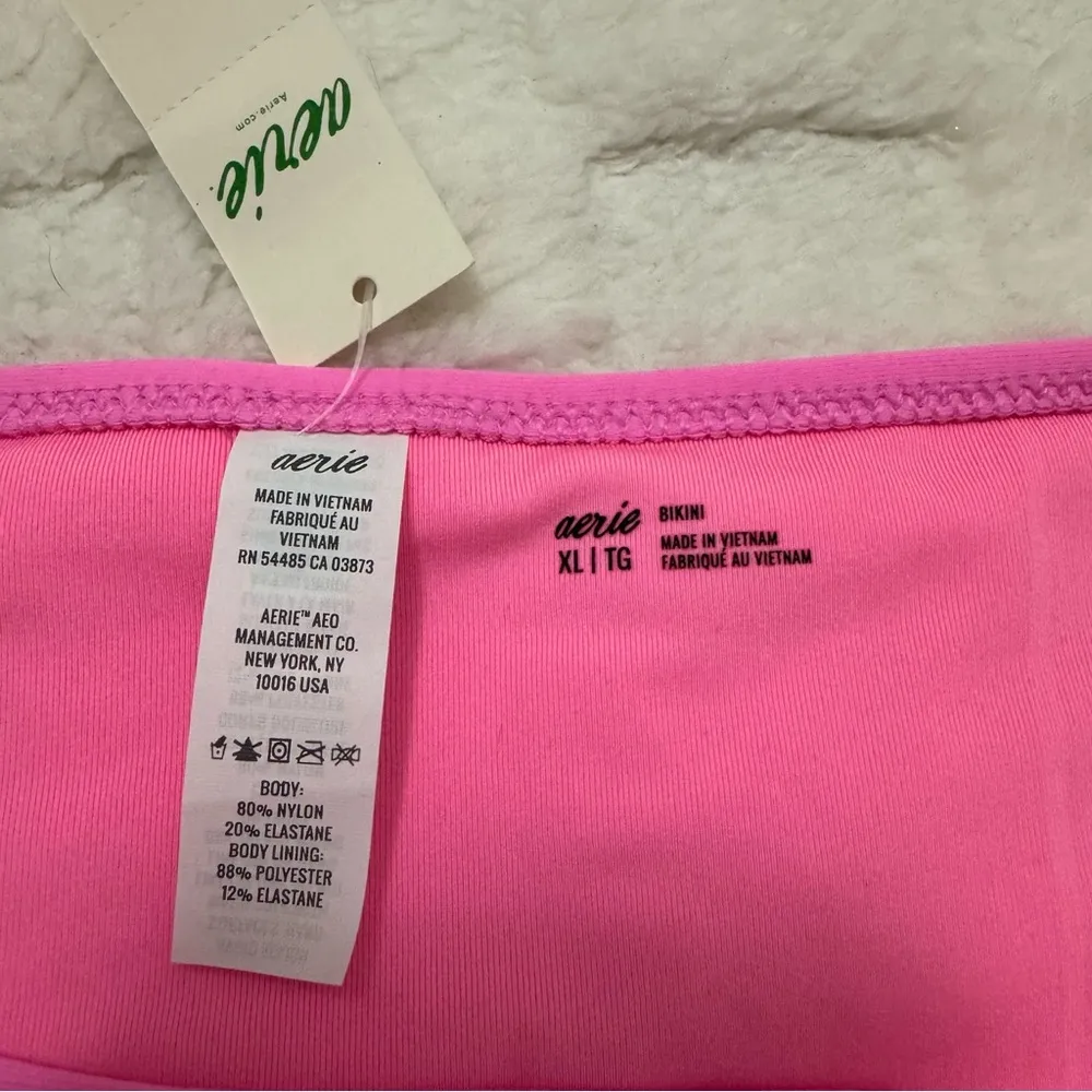 Aerie Hot Pink The Classic Bikini Swim Bottoms, Women’s X-Large, NWT - Image 3