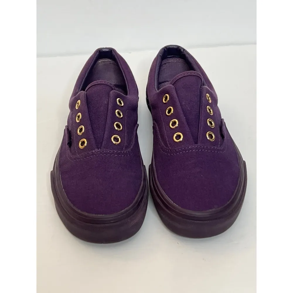 VANS Era Gold Mono Blackberry Cordial Canvas Sneakers Sz 7 Women - Image 3