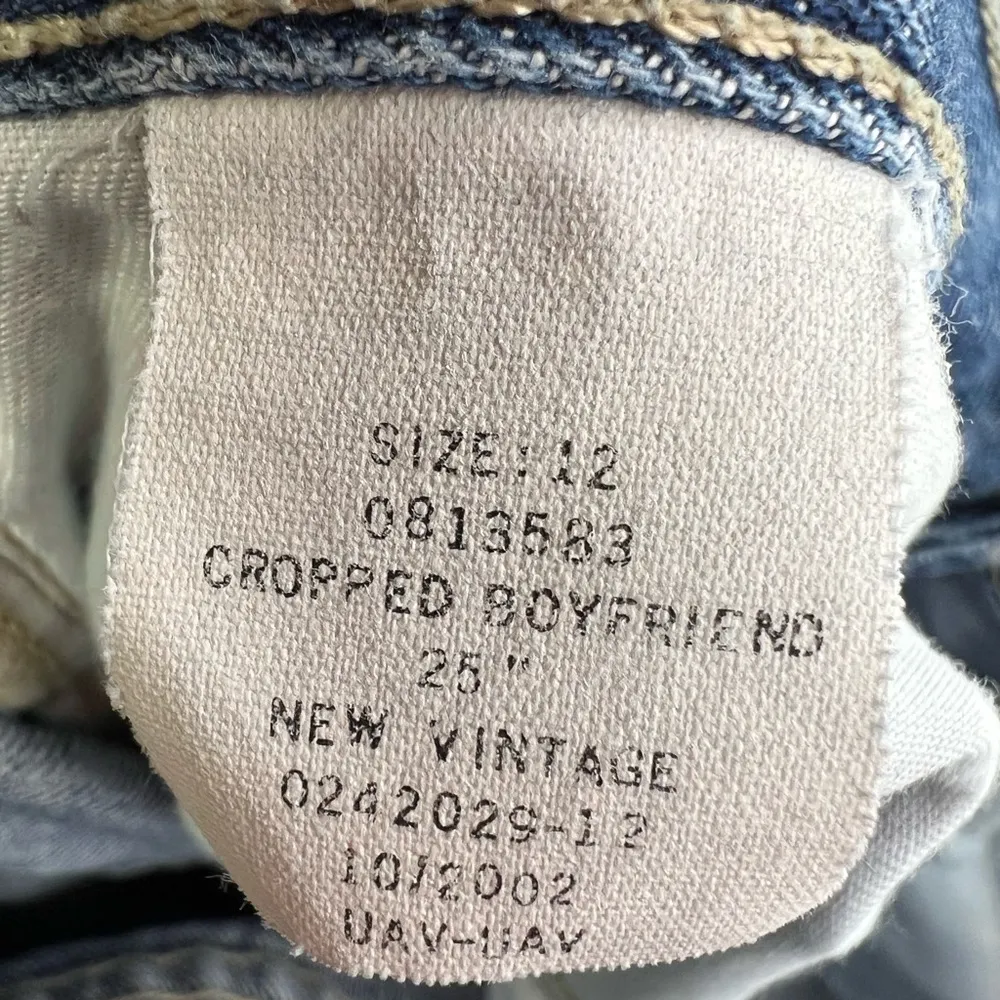 Tommy Hilfiger cropped boyfriend jeans vintage 25” y2k denim 12 mom jeans casual - Image 6