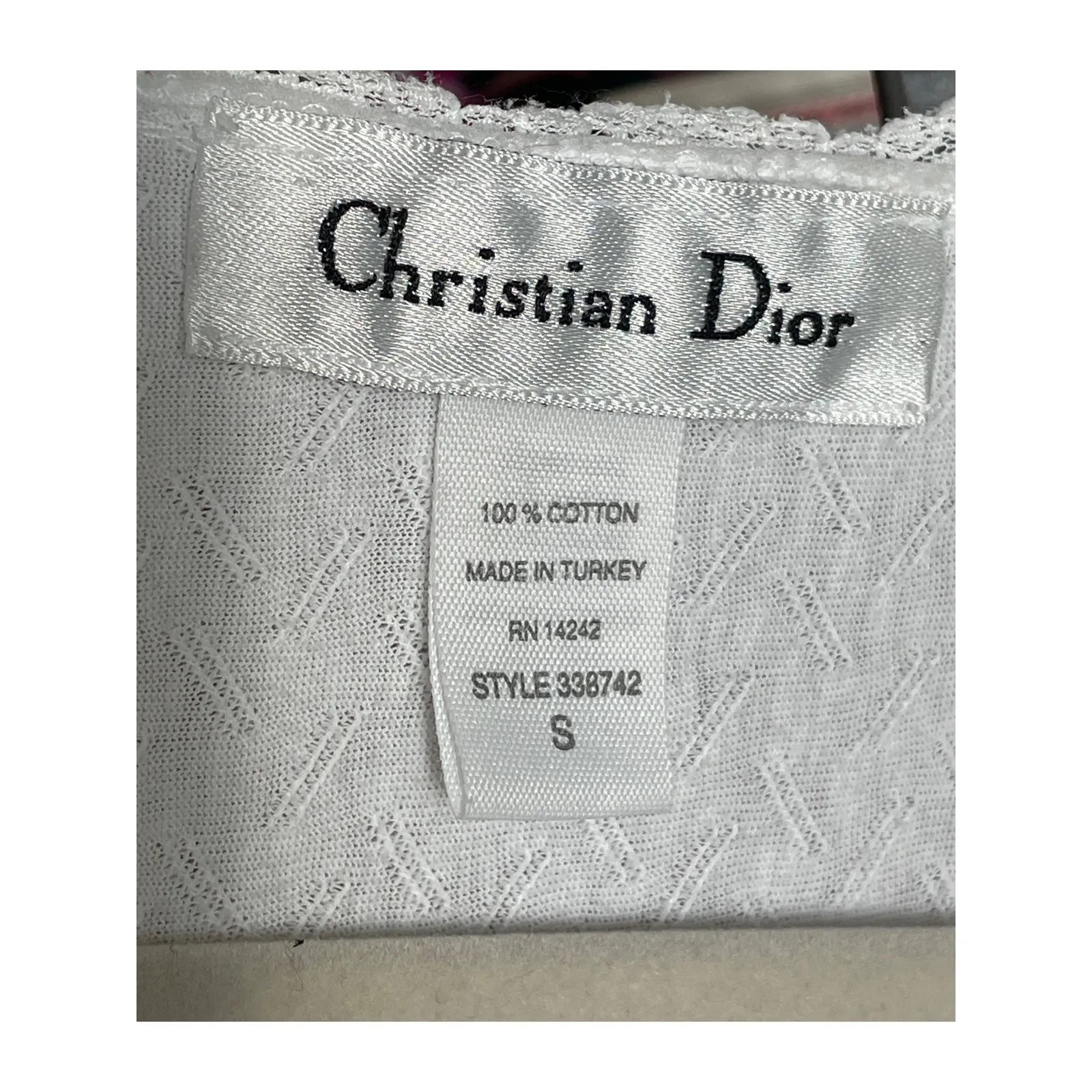 Christian Dior Vintage White Lace Nightgown – 1960s/70s Small - Image 2