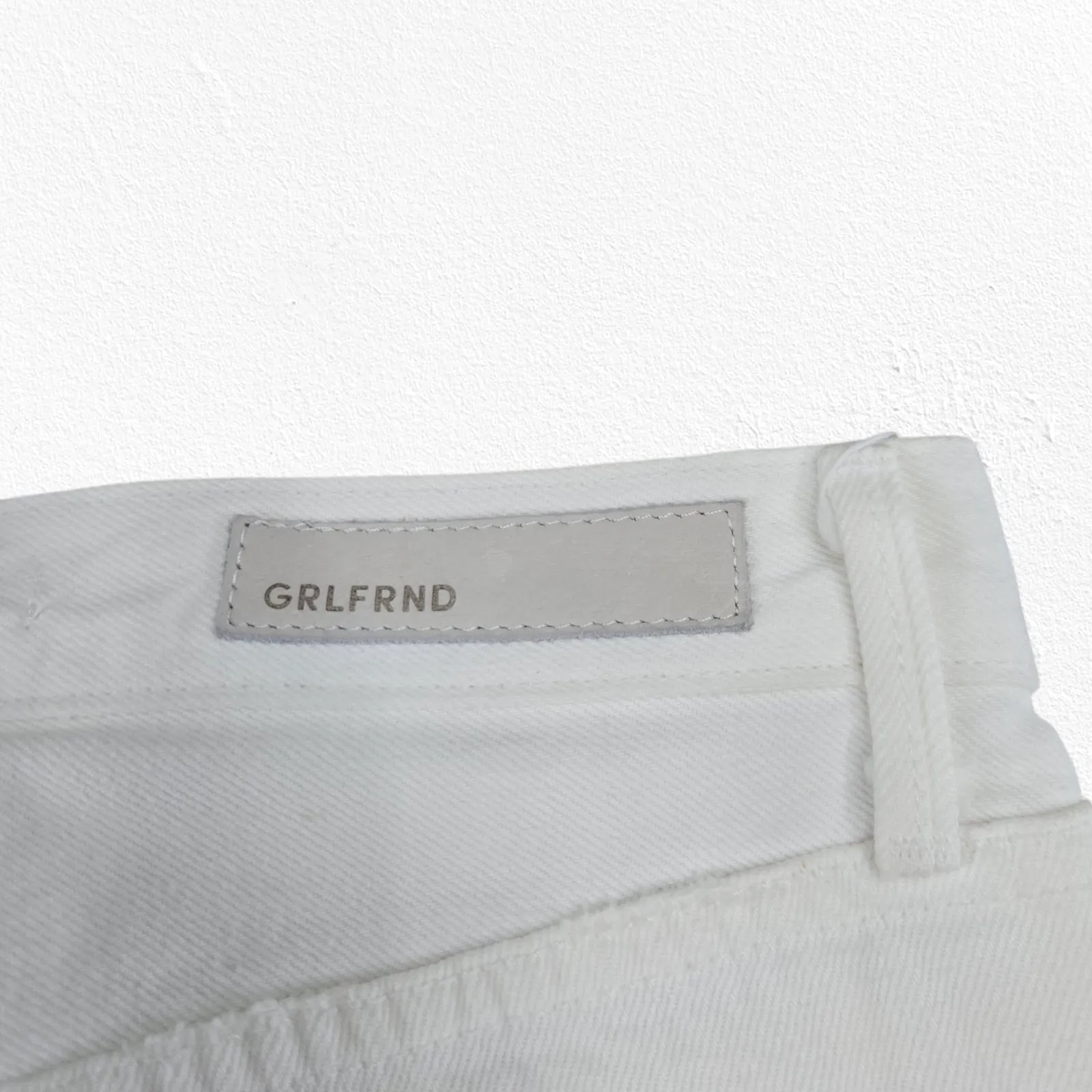 GRLFRND Karolina Distressed High Rise Straight Jeans You Know Im No Good Size 24 - Image 9