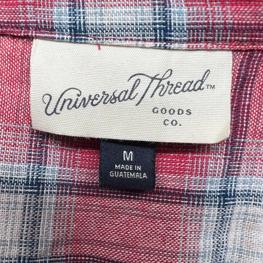 Universal Thread Y2K Inspired Plaid Shirt Dress Womens Medium Beachy Boho Chic - Image 2