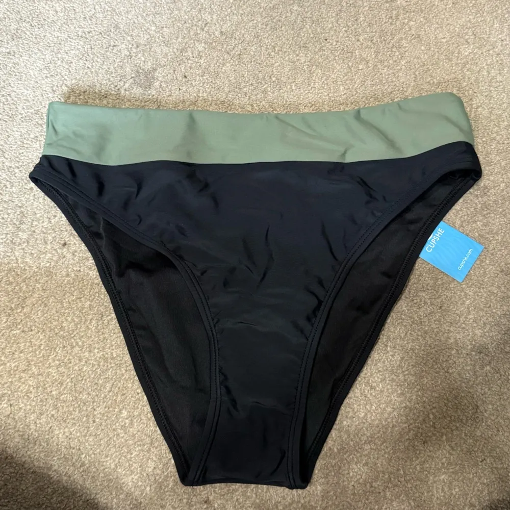 Cupshe Alegria Colorblock High Waisted Swim Bikini Bottoms Size M - Image 3