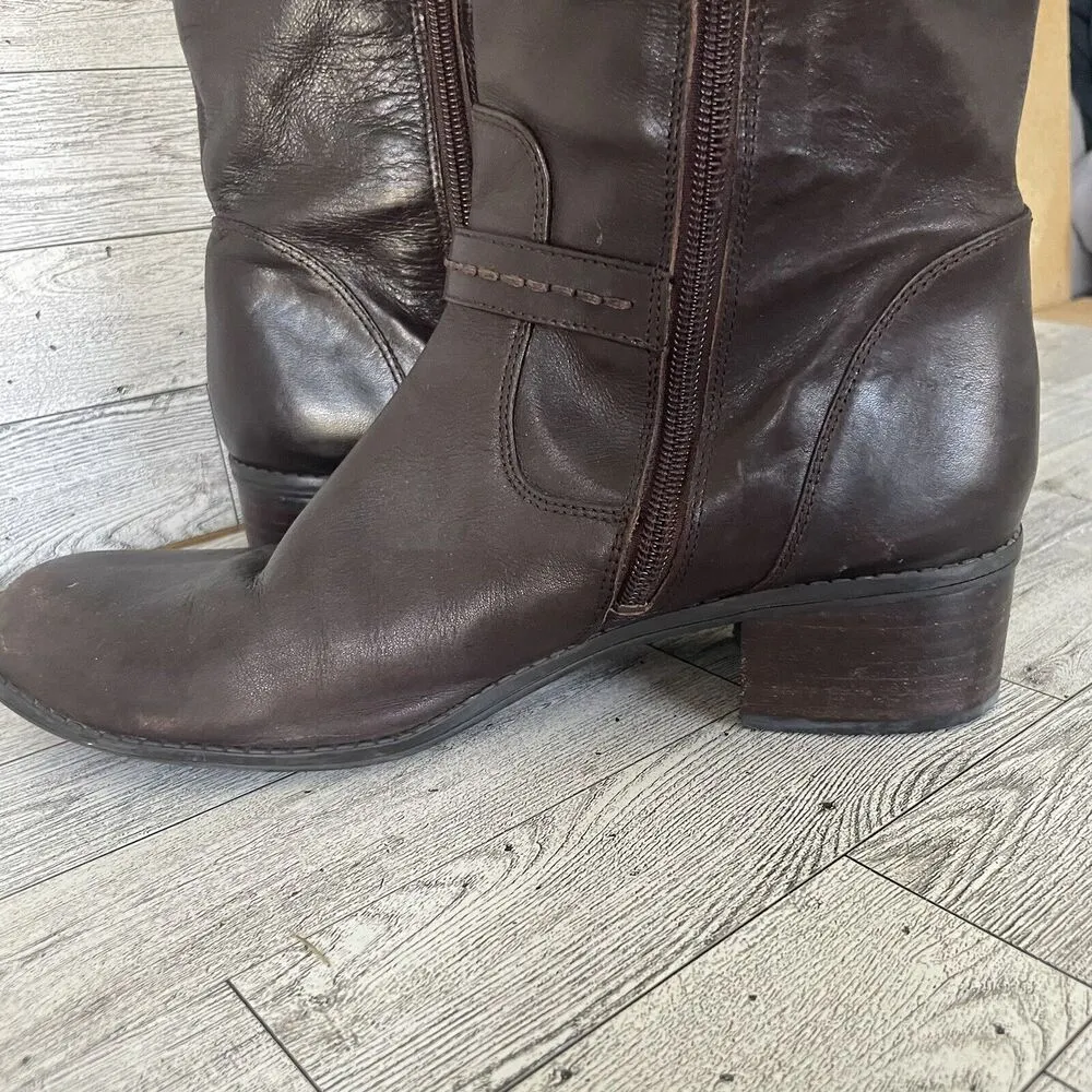 Bandolino Cavanna Women 8.5M Brown Knee High Boot 0611 Classic Equestrian Tall - Image 9