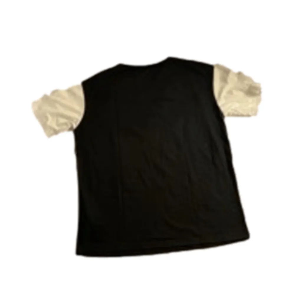 Y2K Graphic Ringer Tee Dazy Optimism Shirt Size L NWT Black - Image 5