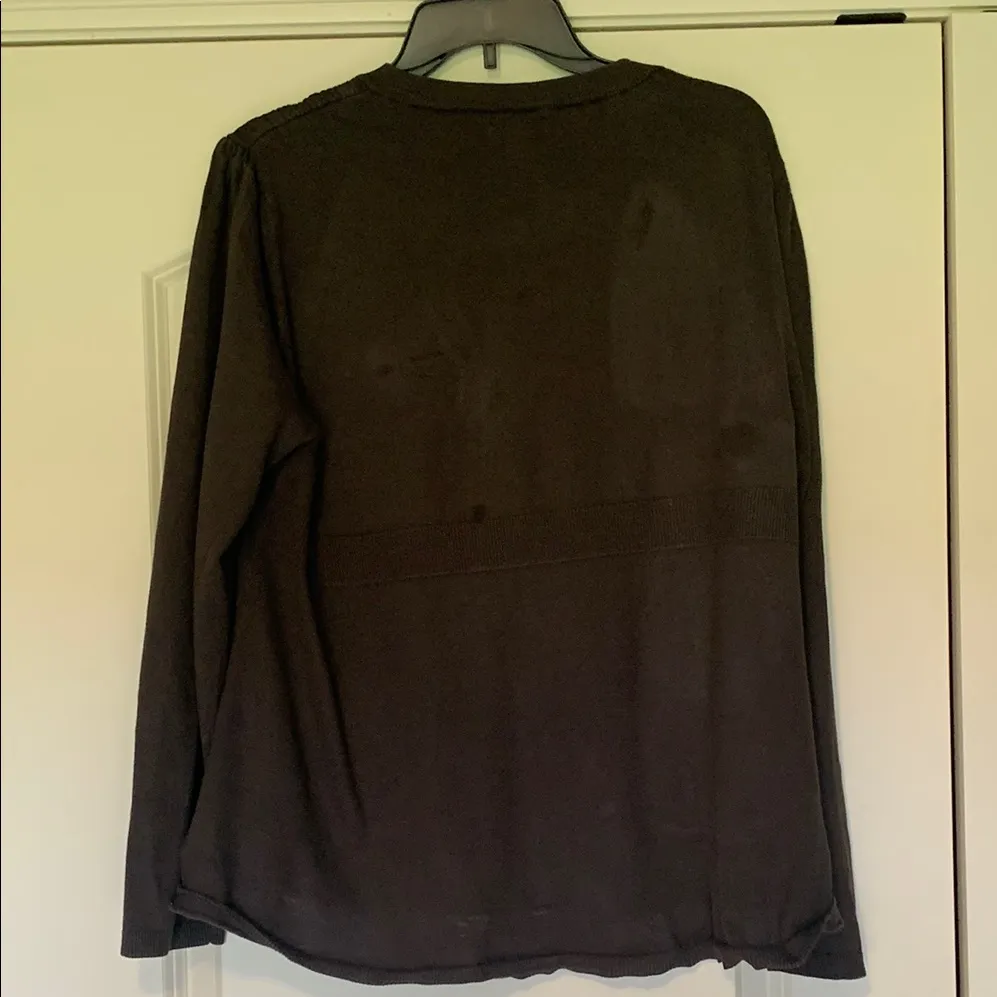 Apt. 9 Chocolate Brown Knit Cardigan Sweater - Image 3