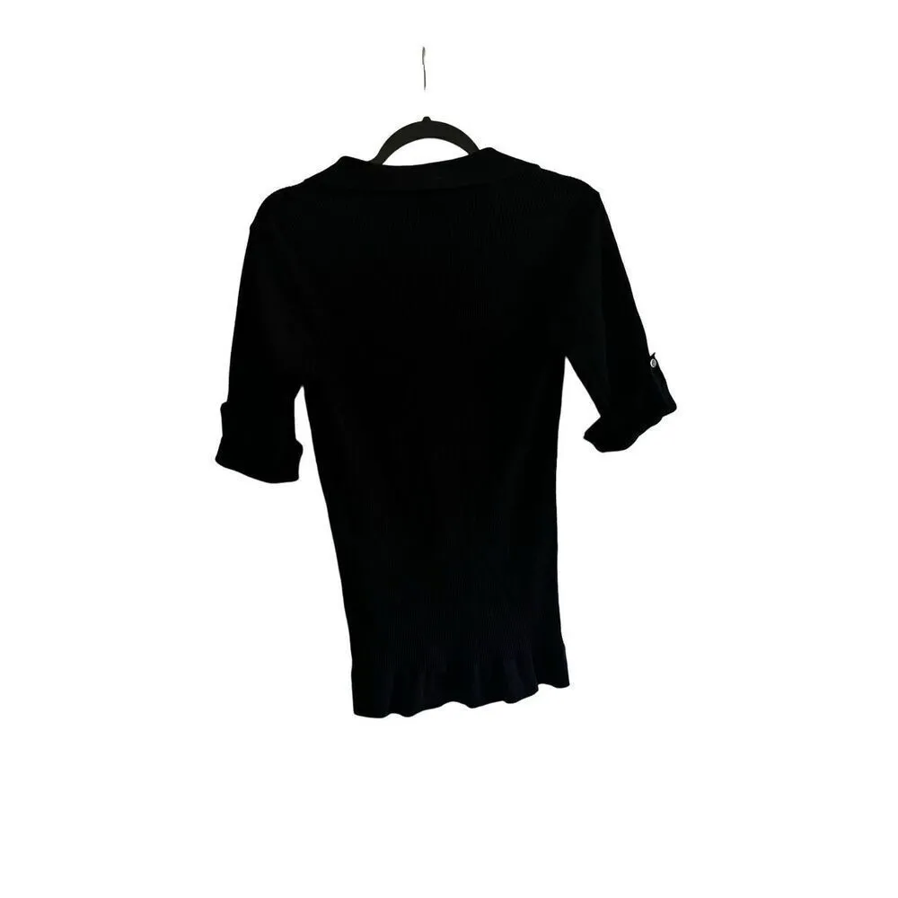 Cache Women's Size Large Short Sleeve Top - Image 3