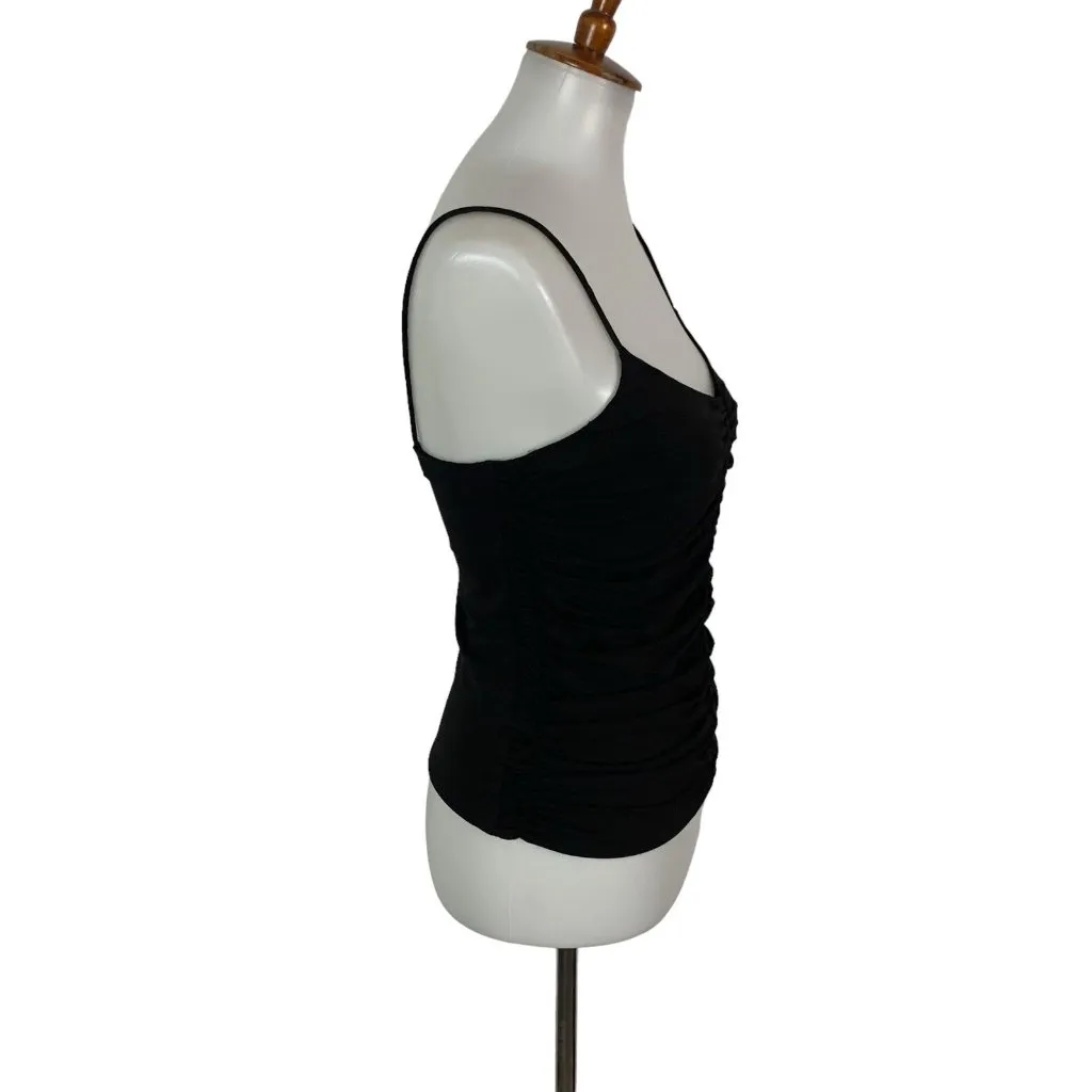 Per Se Per‎ Se Black Cami Tank Top 8 Stretch Layering Basics Chic Essential - Image 3