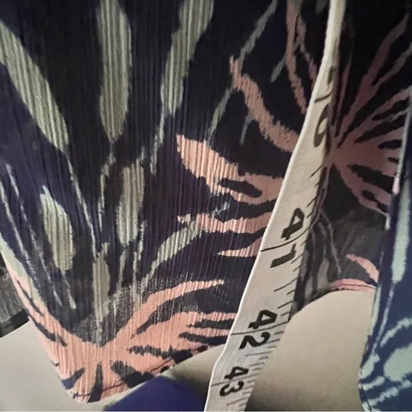 MADEWELL Ruffle-Sleeve Midi Dress in‎ Oasis Palms SIZE XS - Image 14