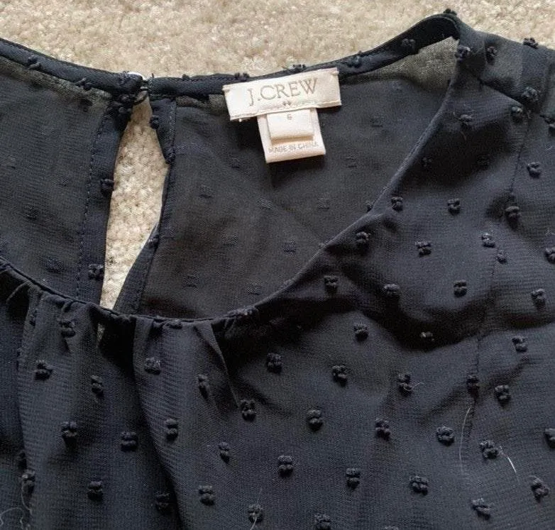 J. Crew Peplum Polka-Dot Mesh Tank - Image 9