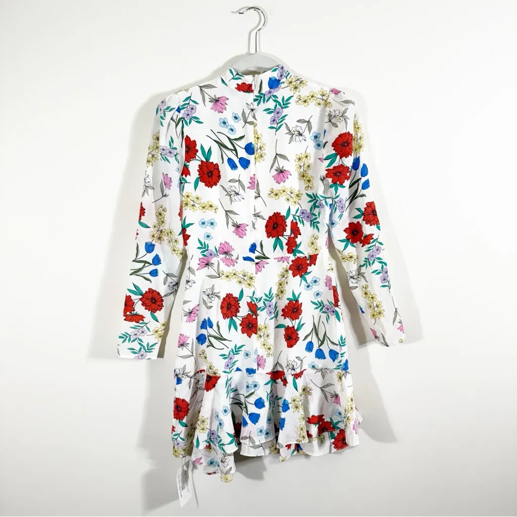 Yumi Kim Garden at Dawn Ivory Night Fever Floral Mini Dress Size 2 - Image 6