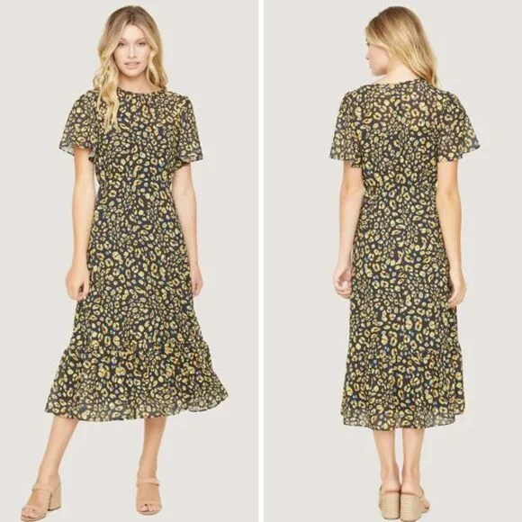 Lost + Wander Anthropologie dance‎ all night midi dress, L - Image 2