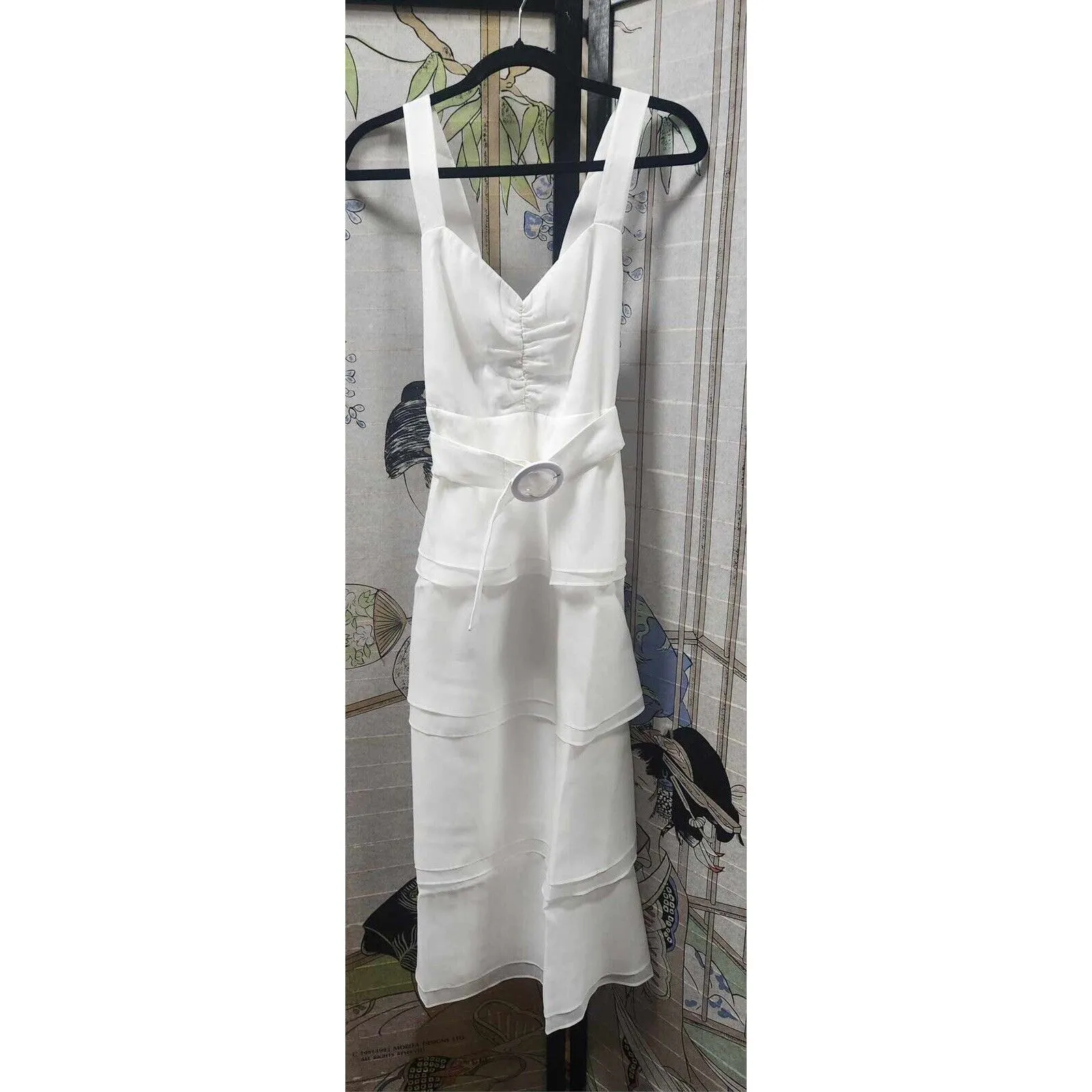 Show Me Your MuMu White Oranganza Bride Cosmopolitan Midi Dress Size Xxs. B26 - Image 6