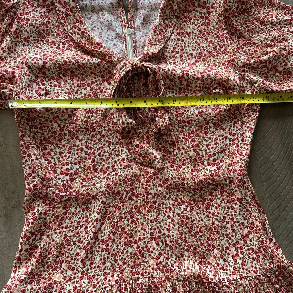 NWT Reformation Adelina Floral Mini Dress in La Vie En Rose size 10​​ - Image 14