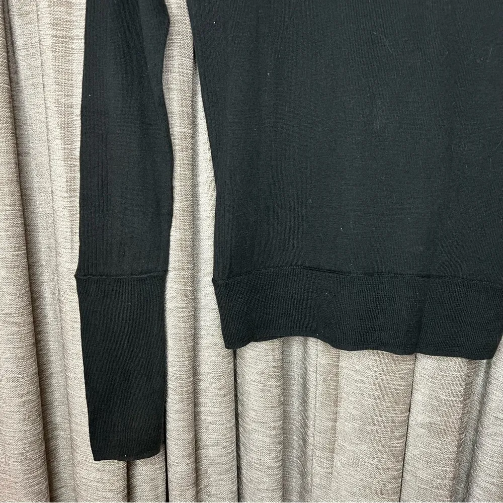 Y2K American Eagle Black V Neck Lightweight Cardigan Size Medium - Image 9