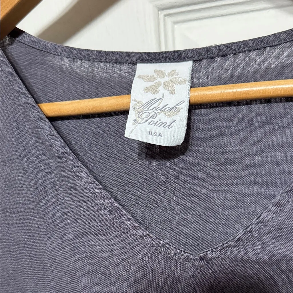 Match Point USA 100% Linen V - Image 2