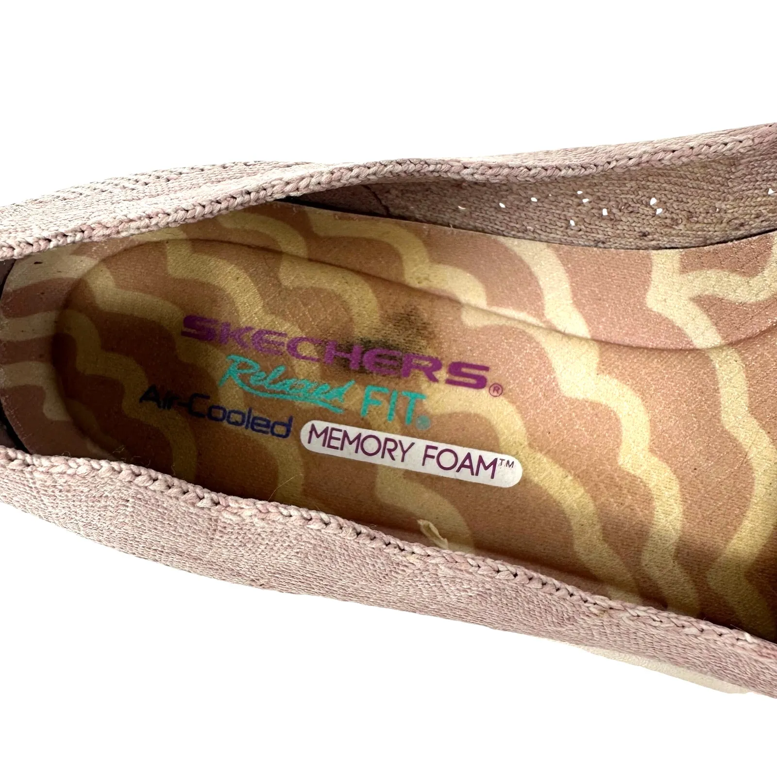 Skechers Size 9 Flats Pink‎ Relaxed Fit Comfort Memory Foam Air Cooled Slip On - Image 6