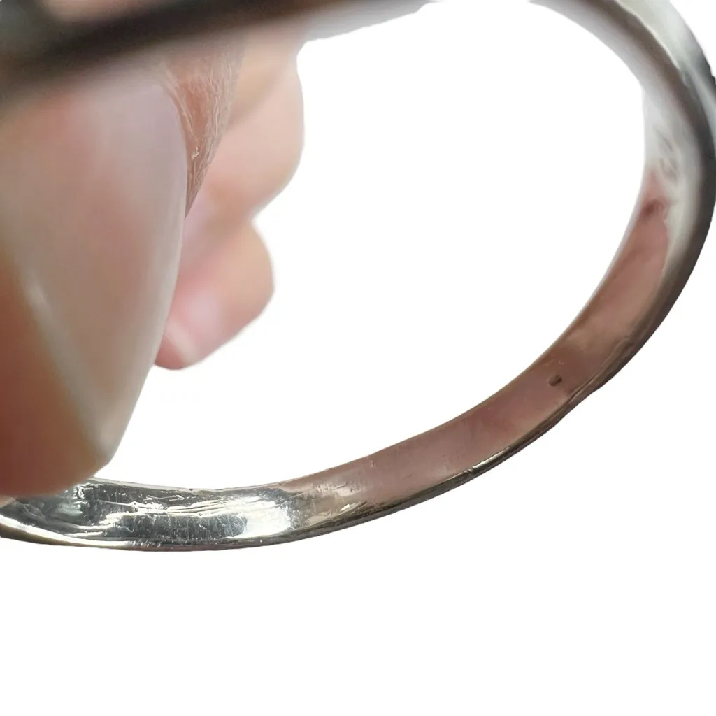 Sterling Silver DBD Stamped Sunflower Flower & Vine Ring - Image 11