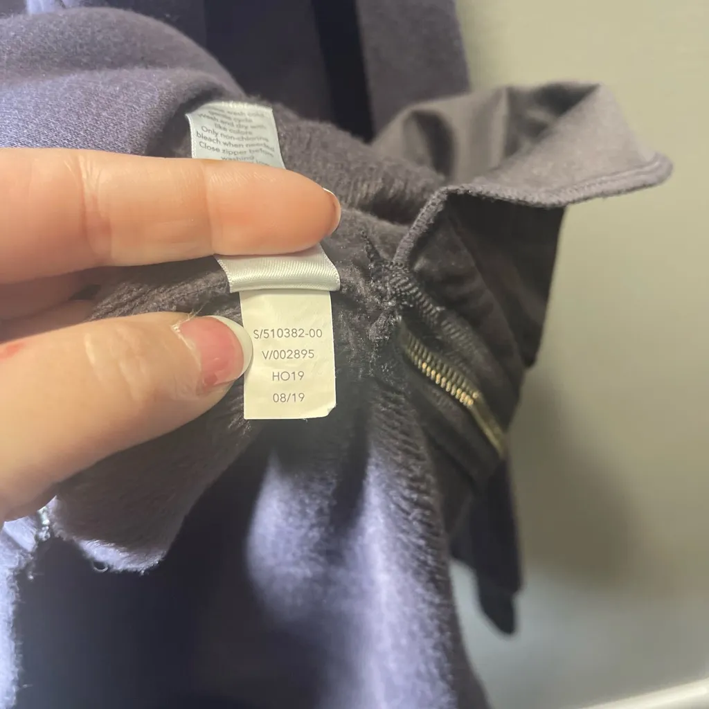 Athleta Women's Cozy Karma Side Zip Funnel Neck Pullover‎ Sweatshirt Size Small - Image 7