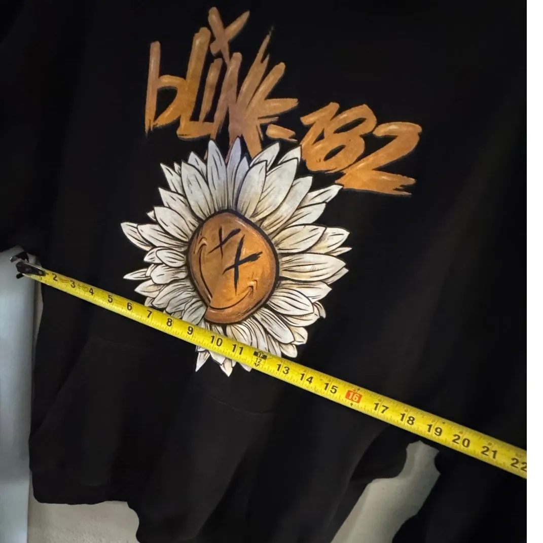 Boohoo Blink-182 Sunflower Hoodie, Women’s Size 8 - Image 6