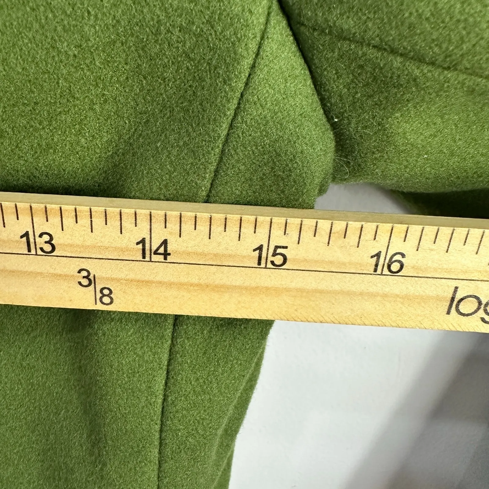 Banana Republic Womens Wool Peacoat XS Green Mod Old Money Quiet Luxury Career‎ - Image 4