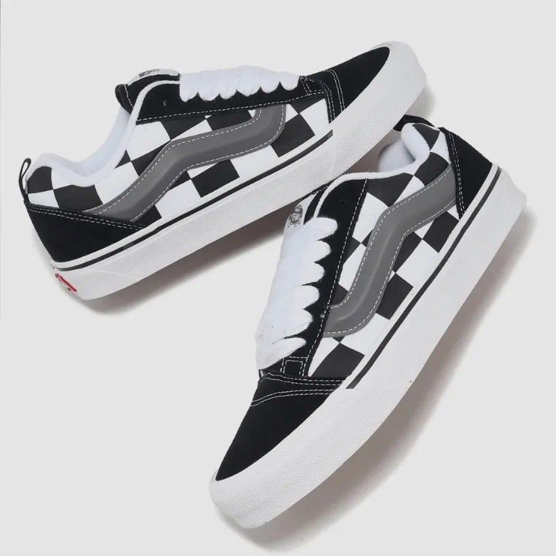 Vans Knu Skool Mega Check Black Women 9.5 US Mens 8.0 US - Image 2