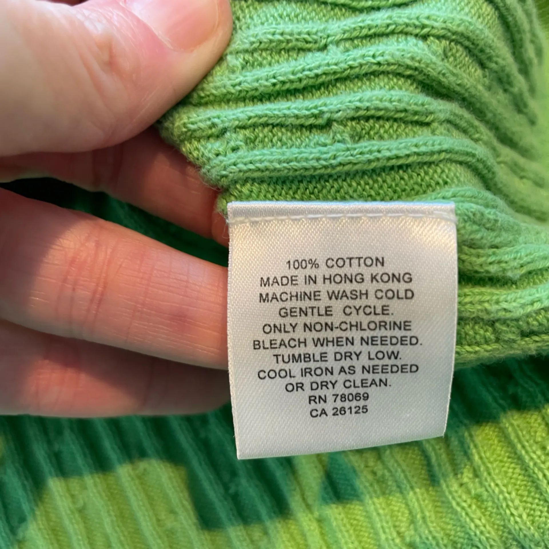 Ashworth Green Sweater - size Large - Image 5