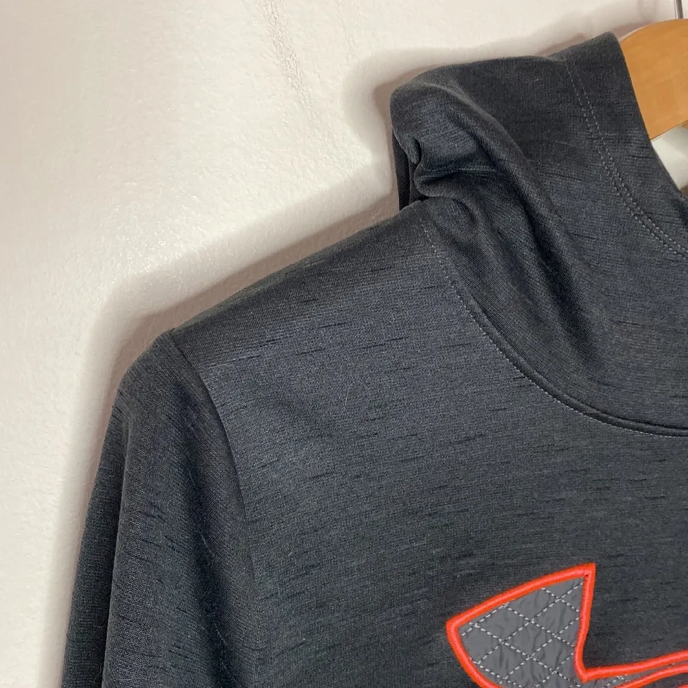 Under Armour loose fit fleece lined space dye hoodie with quilted logo size L - Image 6