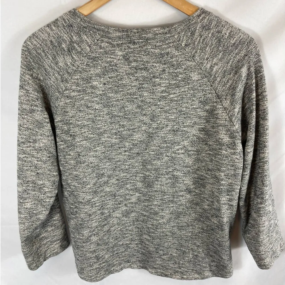 J Crew Loomknit Pullover Sweater Grey Size Medium - Image 6