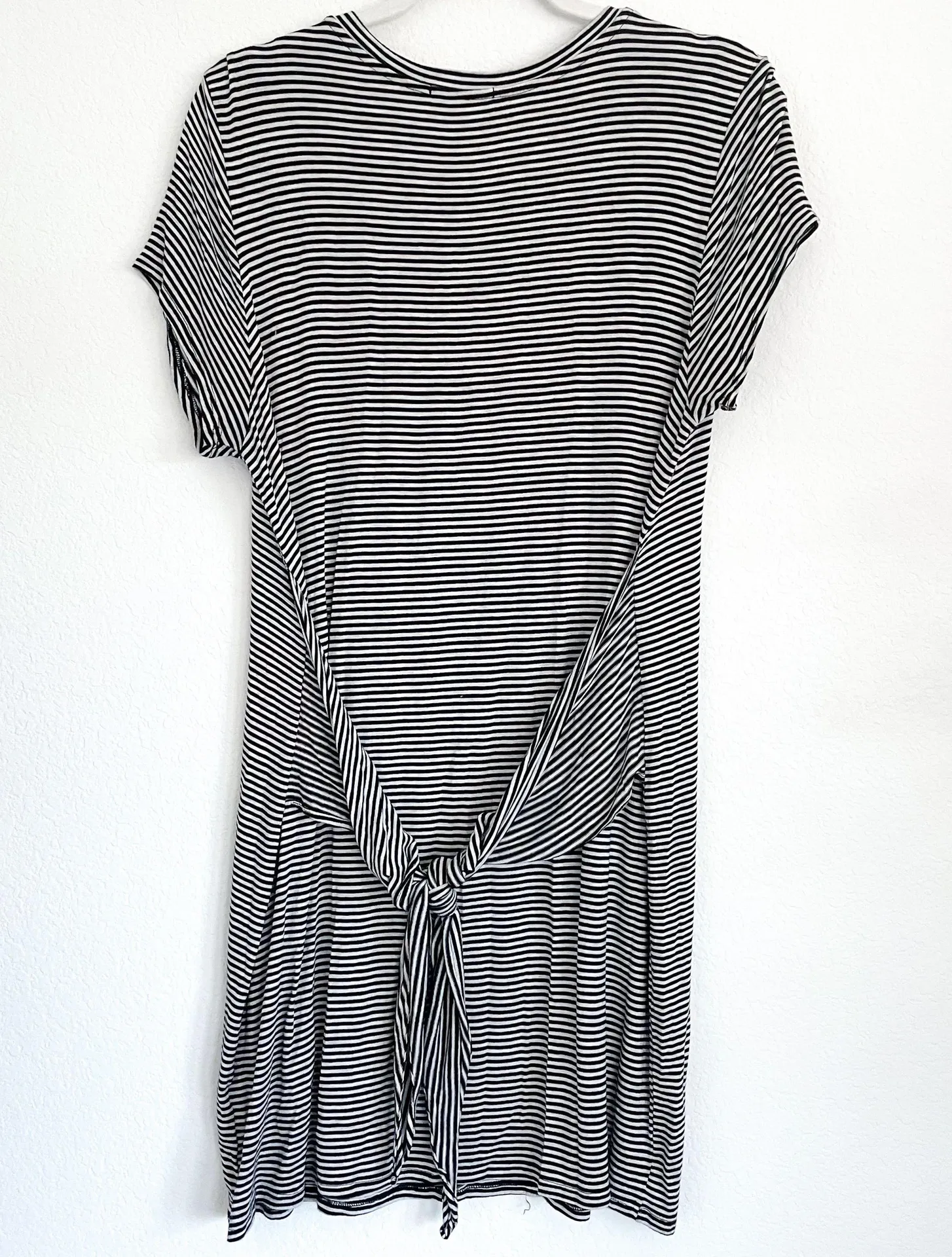 Mod Ref B&W Striped T-shirt Dress - Image 5