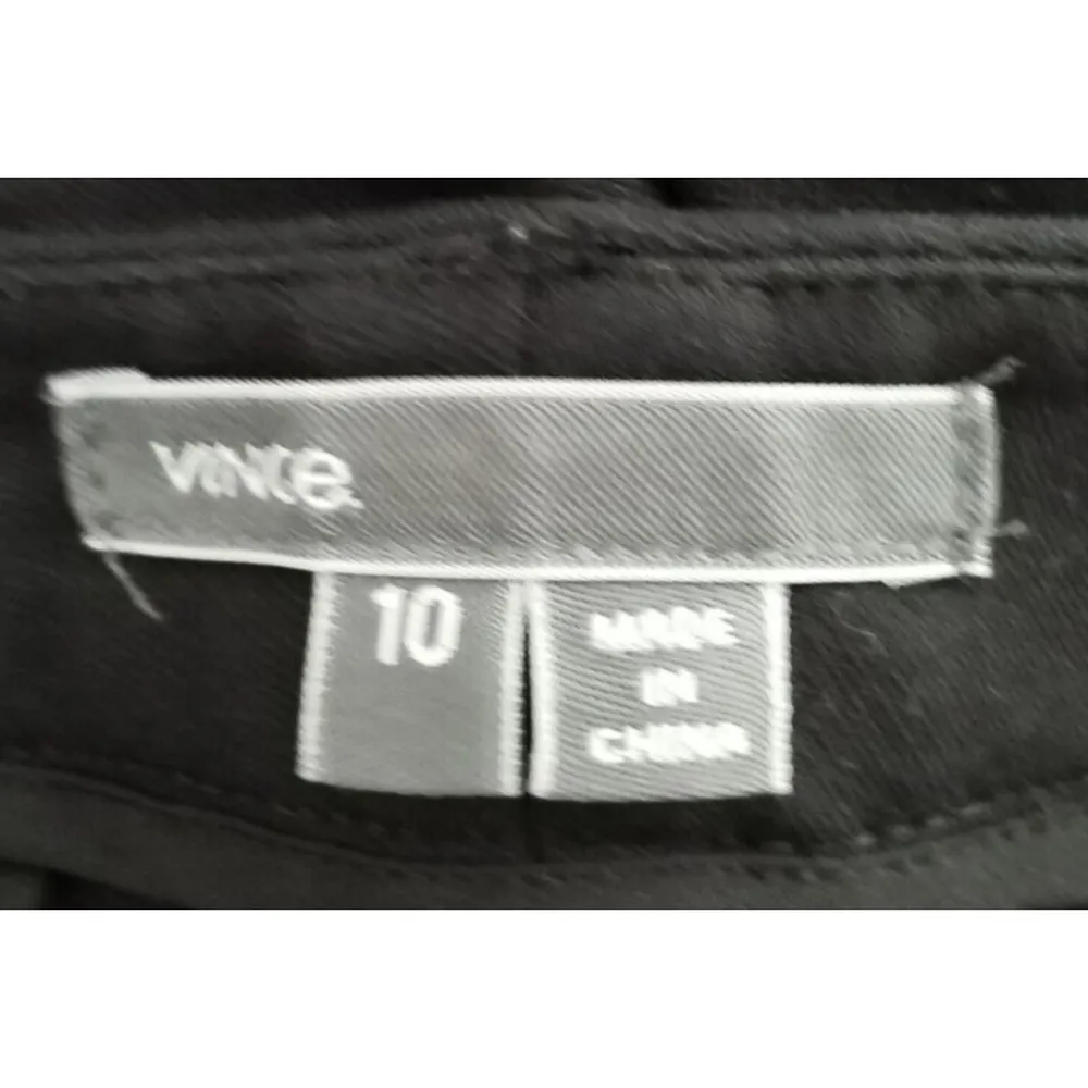 Vince Womens‎ Pants Pockets Stretch Black Skinny Zip Pockets High Rise Size 10 - Image 5