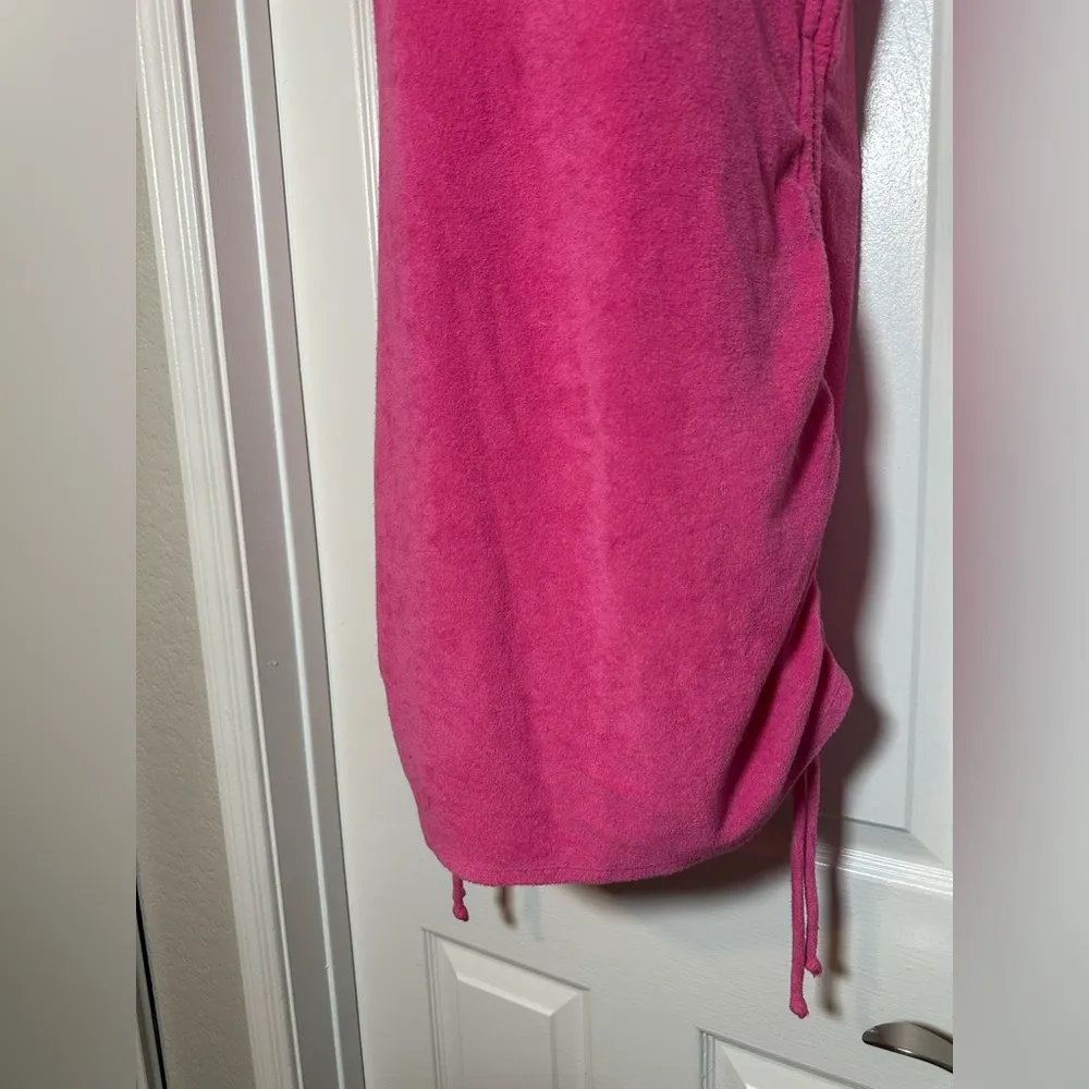 Victoria’s Secret PINK Pink Terry Cloth Towell Scrunch Ruched Adjustable Dress - Image 6