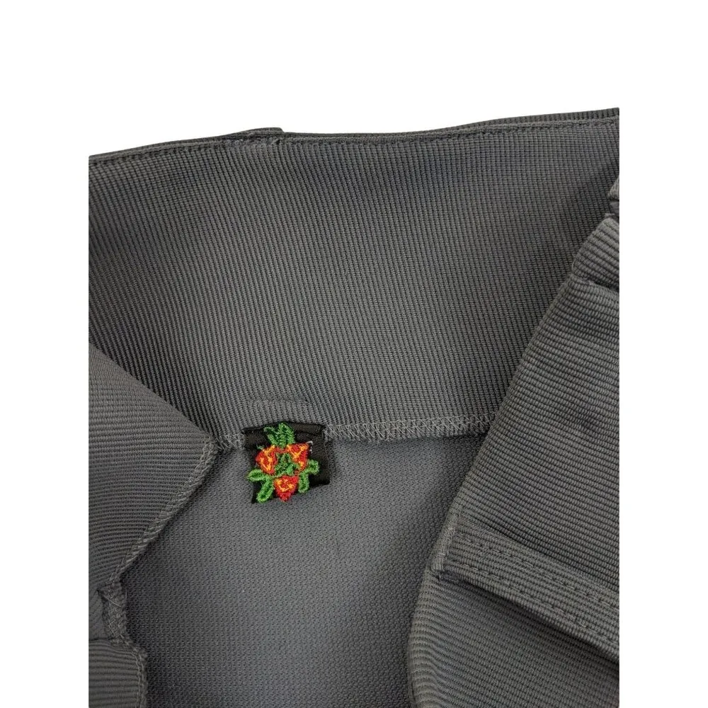 Small Grey Mini Skirt with Belt Loops 8h Gray - Image 4