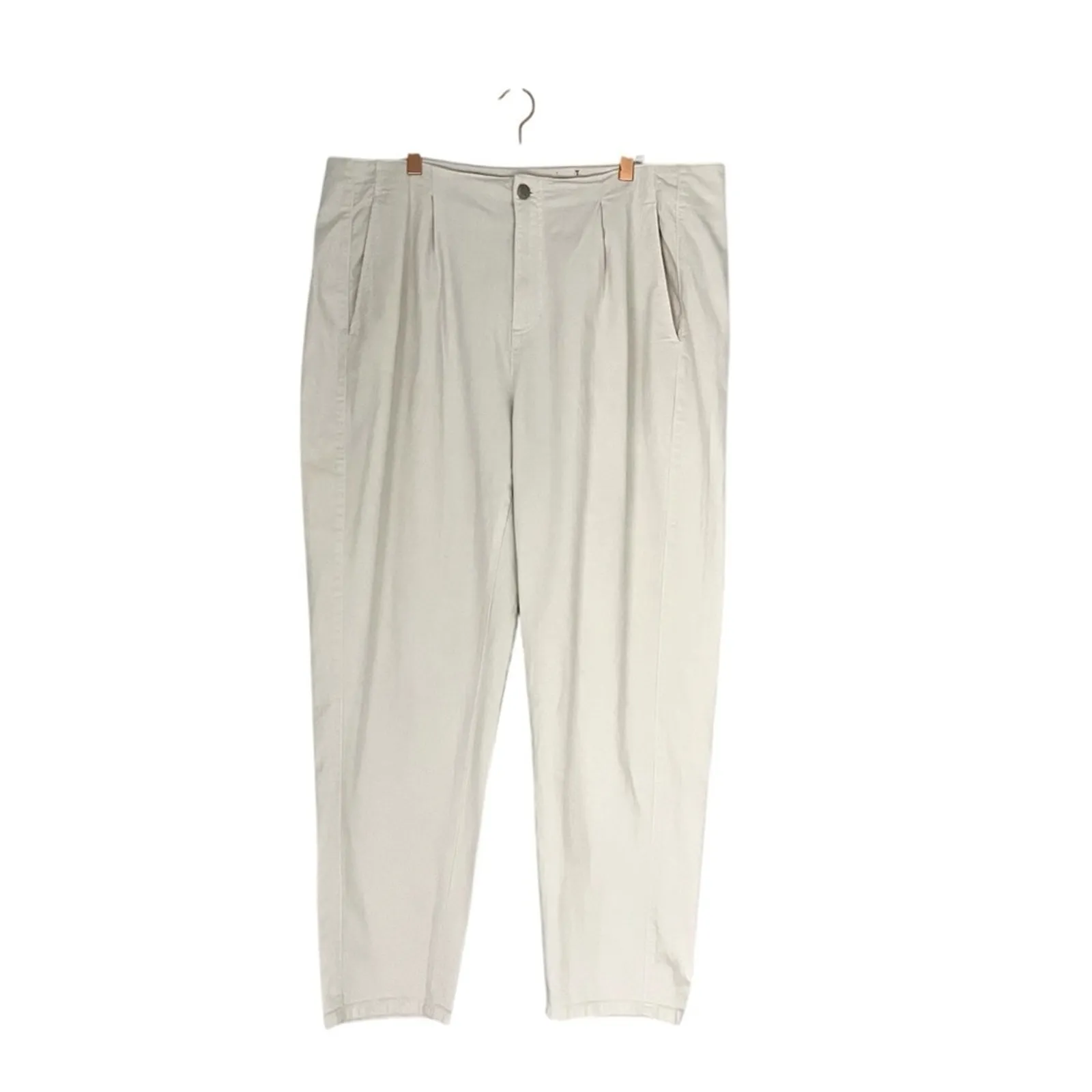 Eileen Fisher Undyed Organic Cotton Denim Tapered Pants barrel leg jeans Sz 18 - Image 3