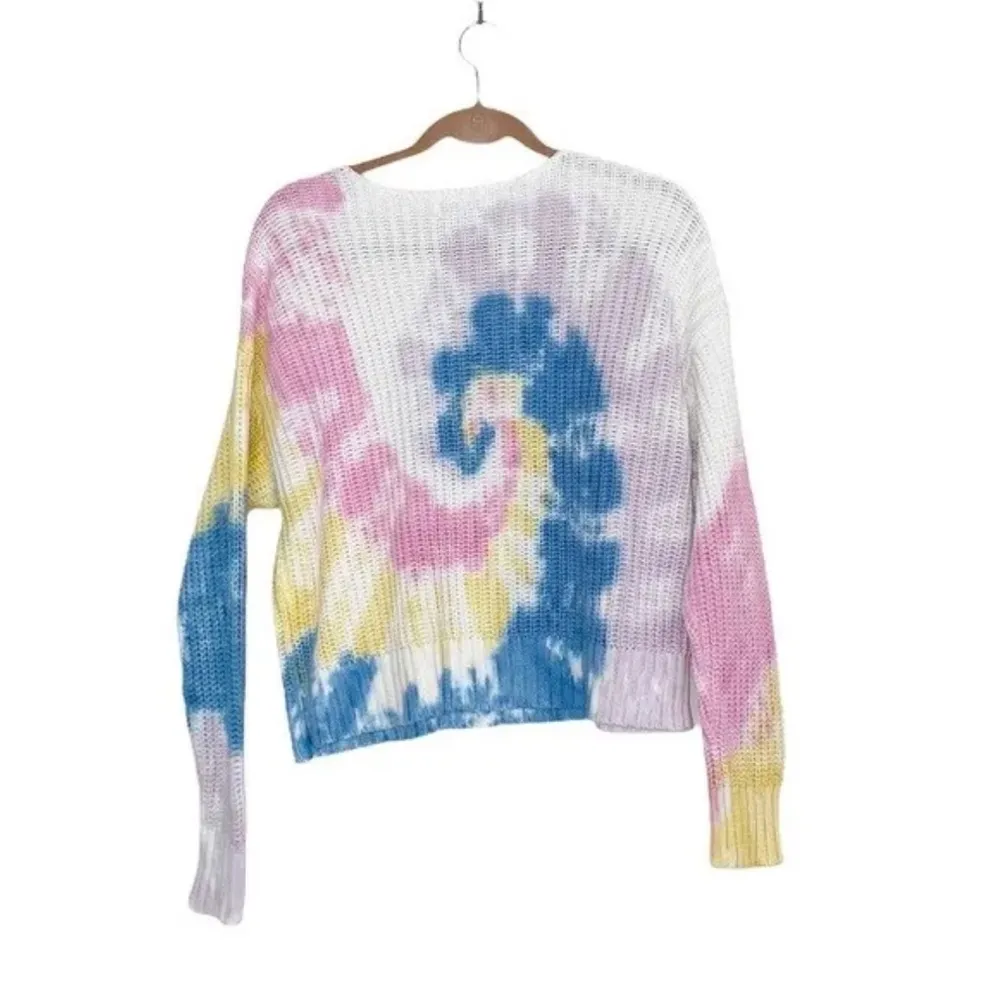 NWOT Women American Eagle Outfitters Tie Dye Knit Sweater  Small Pink - Image 3