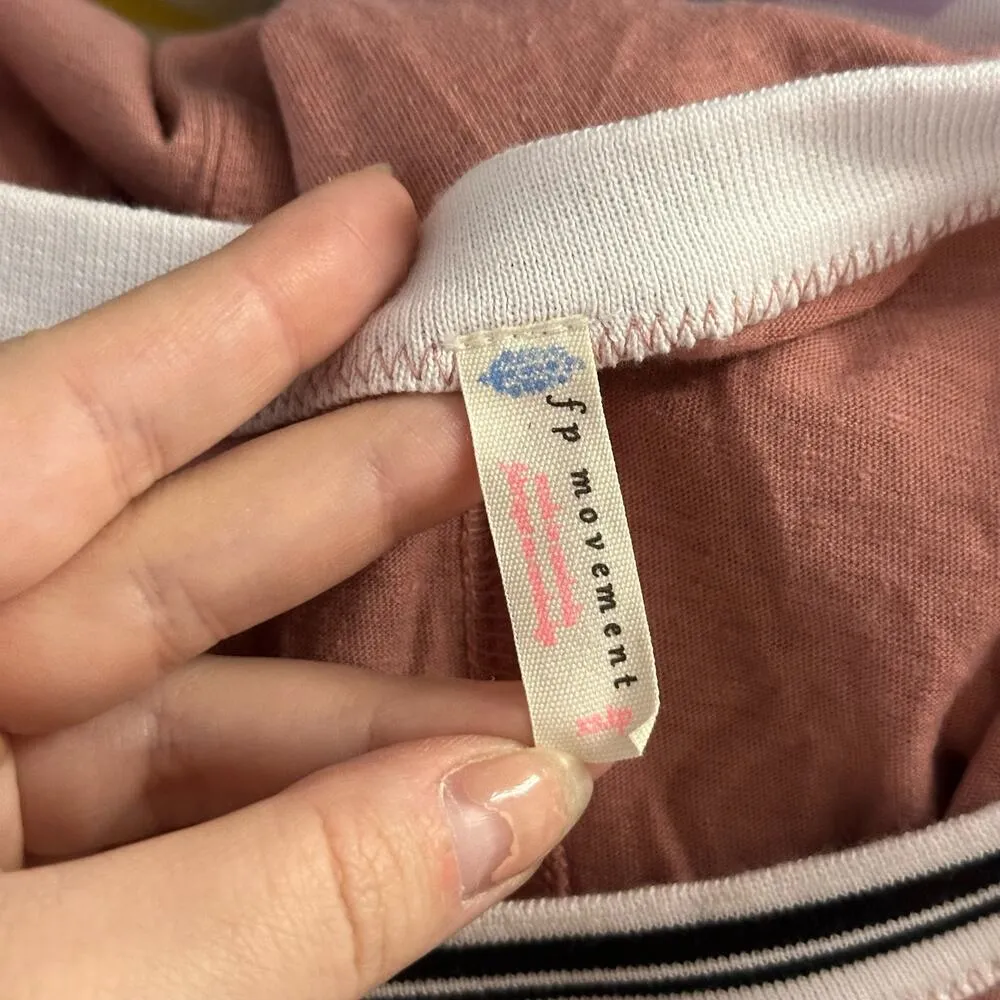 Free People Forever Yours Cropped Short Sleeve Tee Pink Size XS - Image 3