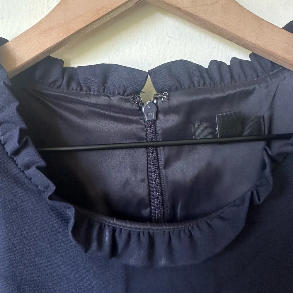 J. Crew Suiting Dress and Blazer Wool Tollegno 1900 Bi-Stretch Navy 14 - Image 10