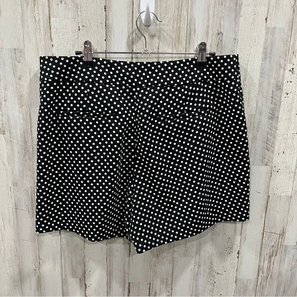 Ann Taylor Black White Polka Dot Wide Leg Flowy Shorts - Image 4