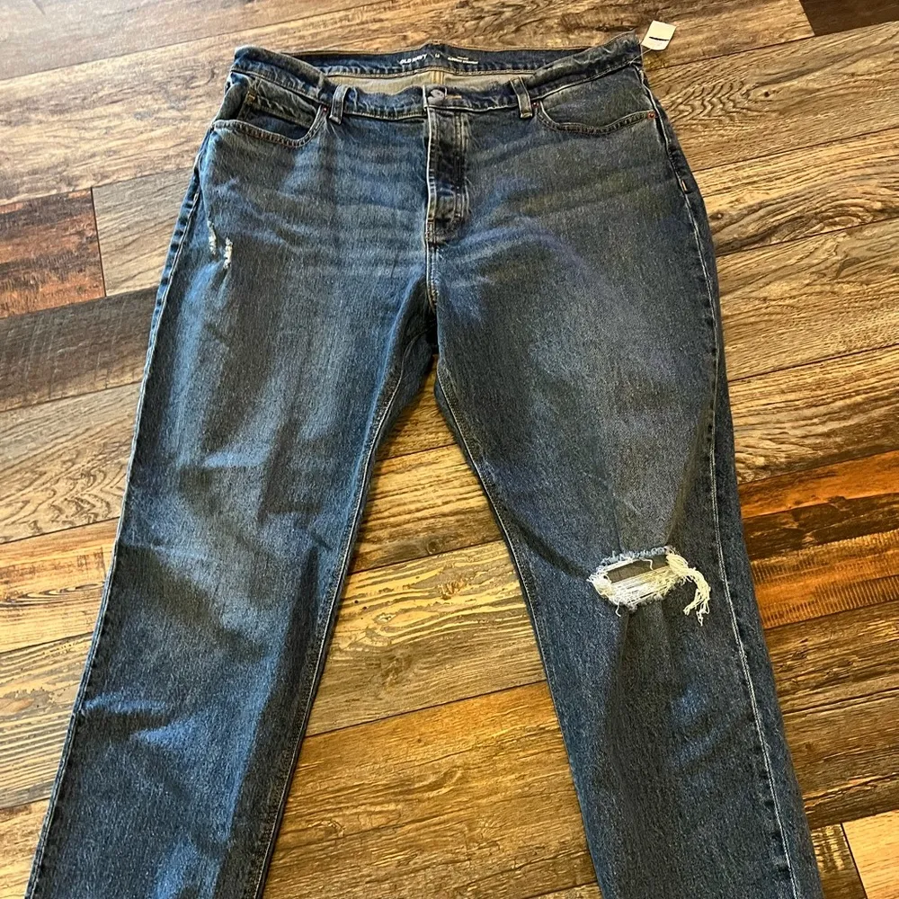 Old Navy high rise Slouchy straight jeans size 14 - Image 10