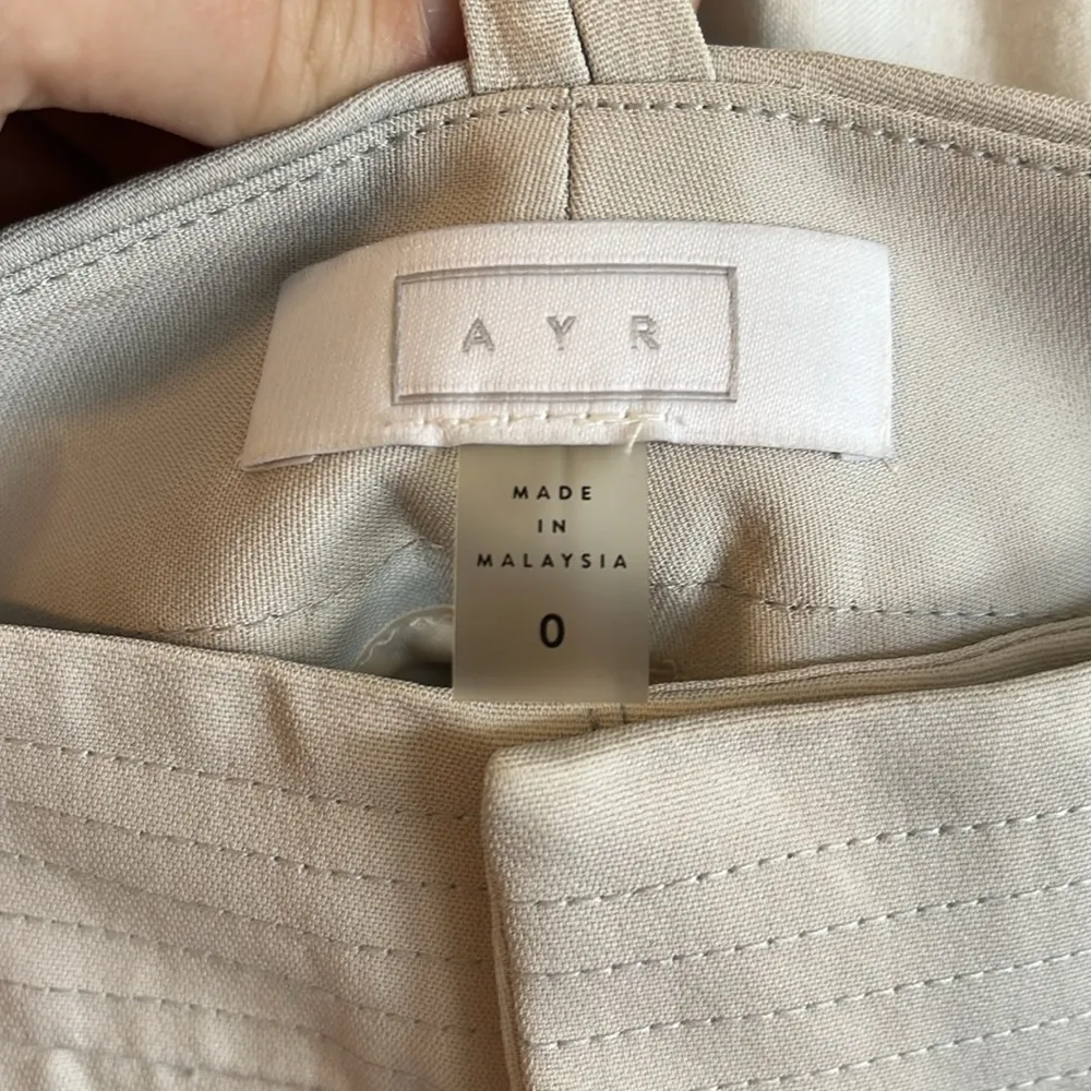 AYR The Gloss Pant Double Tassle Waist Wide Leg Flowy Pleated Trouser - Image 3