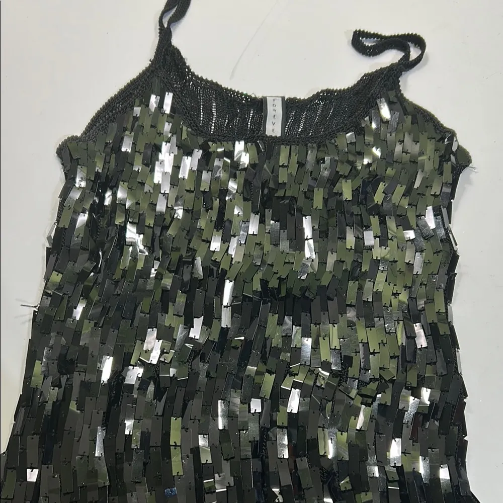 Forever 21 Green Sequin Camisole Top - Image 15