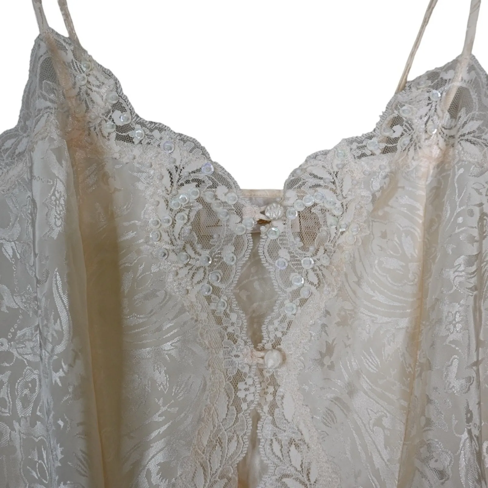 Delicates Vintage Cream Teddy Womens Small - Image 5