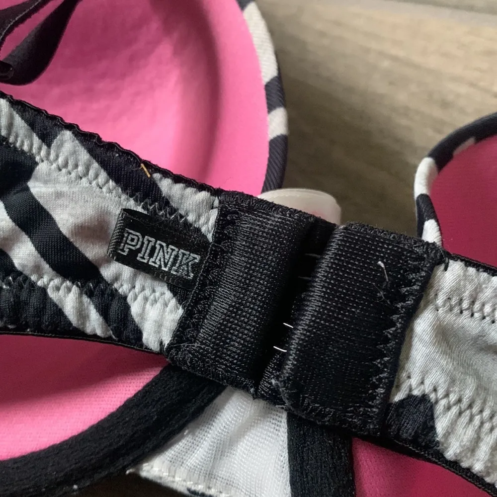 VS PINK gray wear everywhere t-shirt bra - Image 3