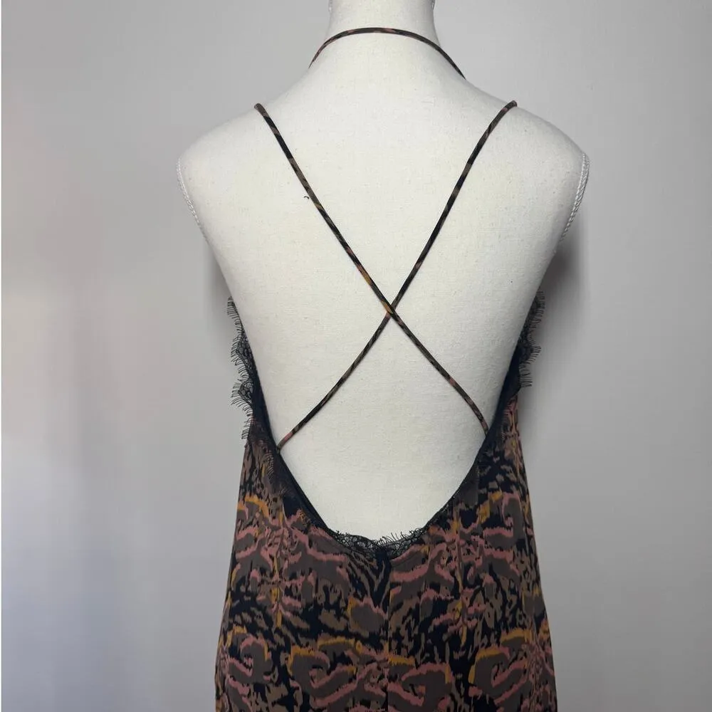 Audrey Slip Dress Women Black Pink Orange Lace Witchy 90s Dark Romantic Maxi - Image 5