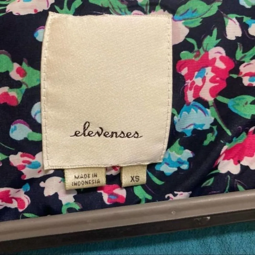 ANTHROPOLOGIE Elevenses Flowing Cardigan Blue XS - Image 3