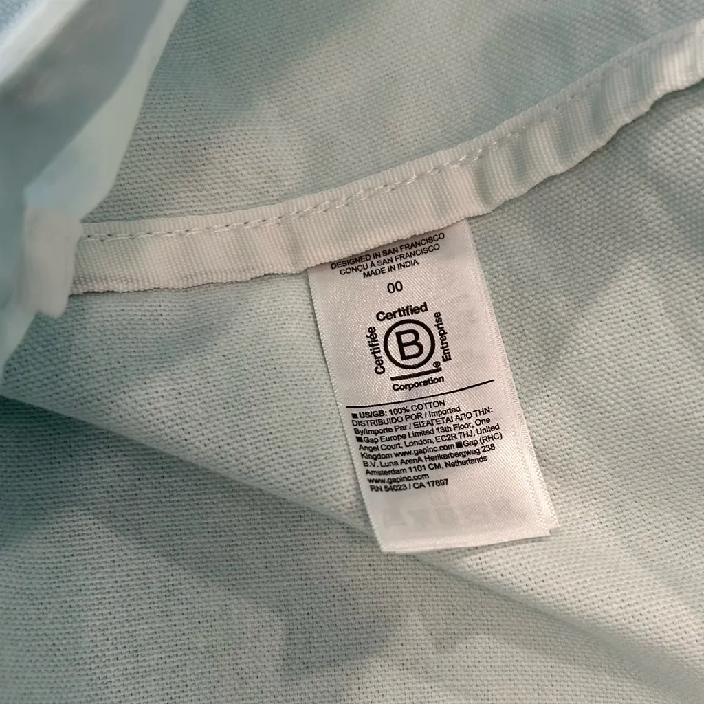 Athleta Blue and White Gradient Tote Bag - Image 3