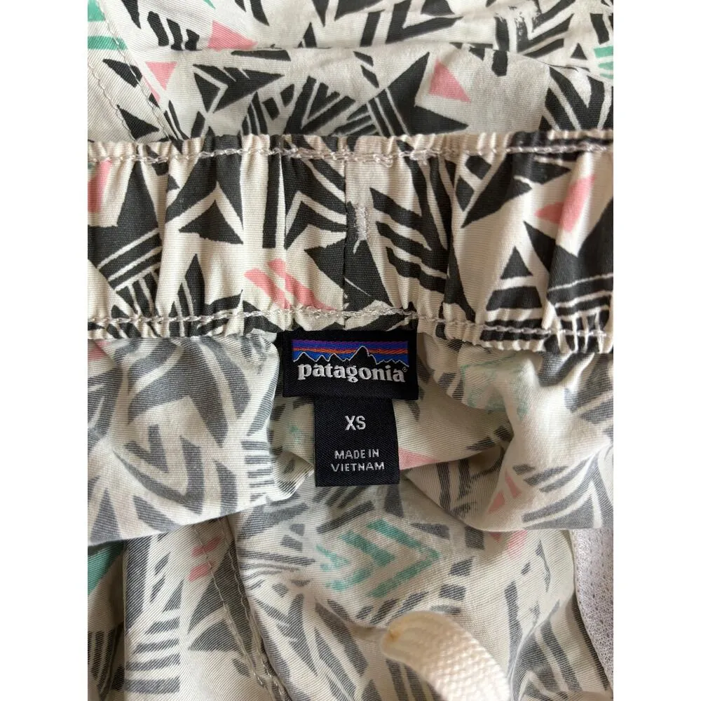 Patagonia Shorts Womens XS Barely Baggies Quiver & Quill Aztec Print Pull On - Image 3