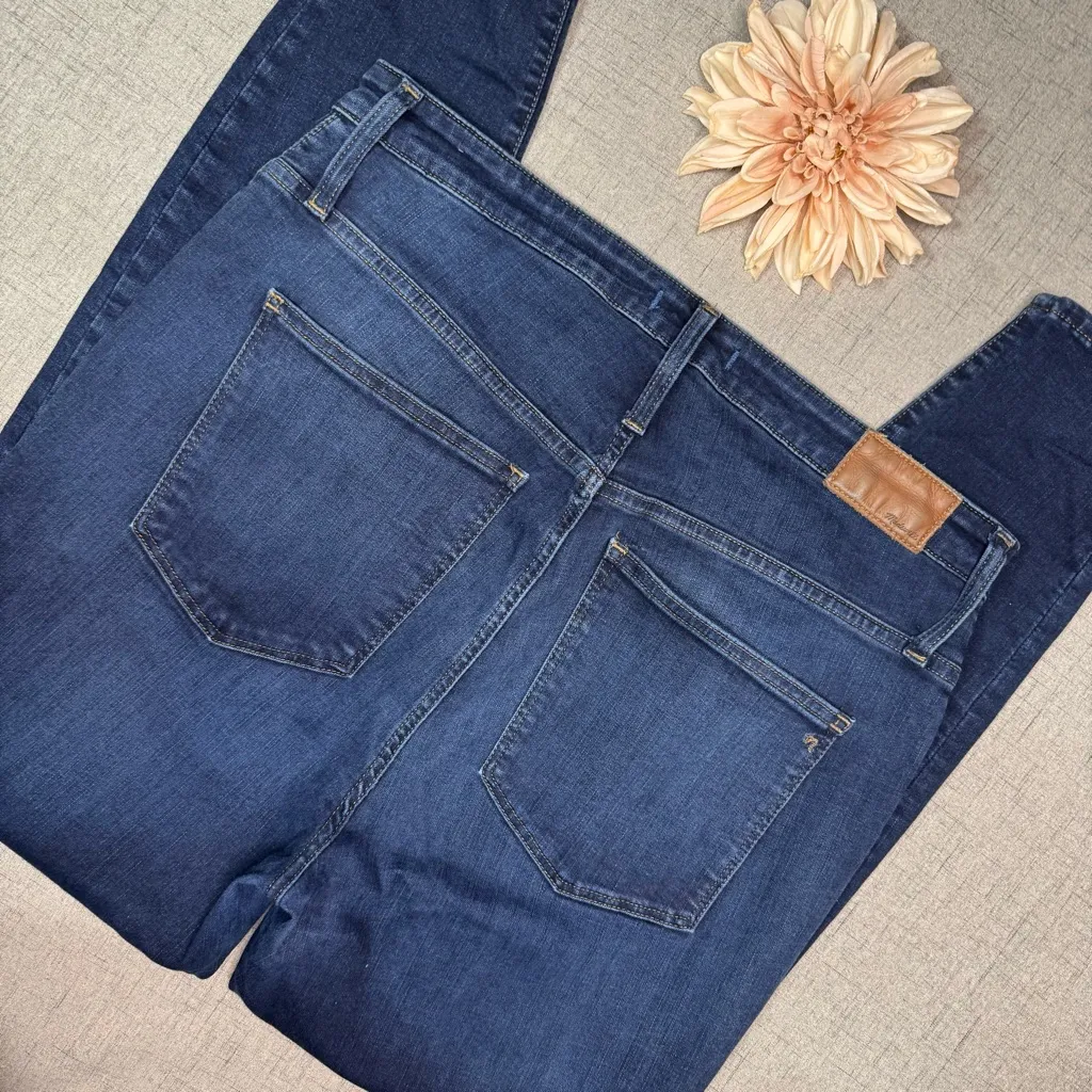 Madewell Curvy High Rise Skinny Jeans Dark Wash Size 33 - Image 7