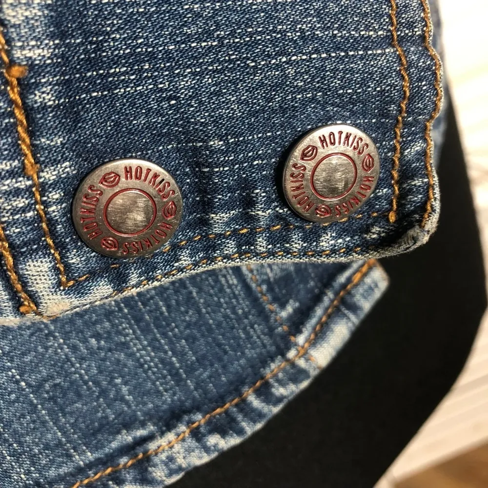 Hot Kiss Y2K Vintage Denim Shacket Cinched Waist XS - Image 10