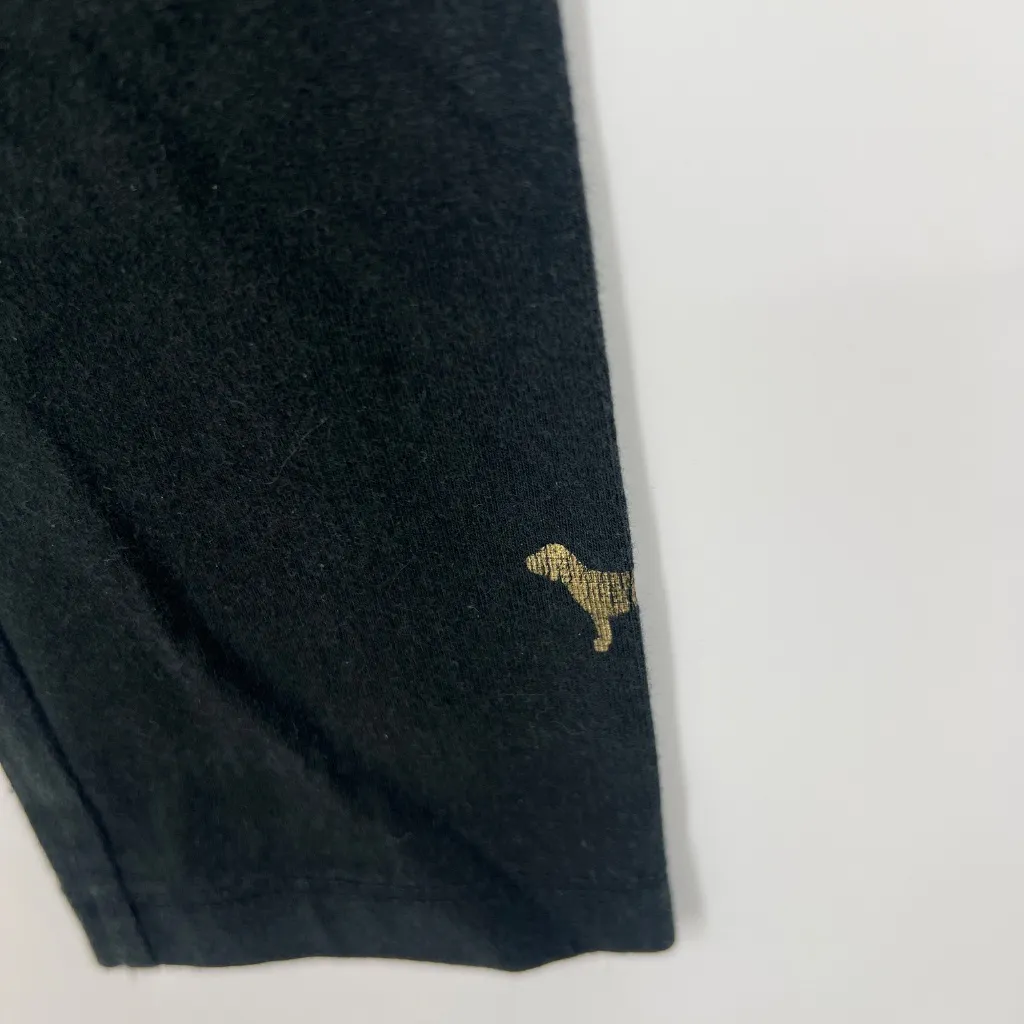 Vintage y2k Womens M PINK Victoria's Secret bling bedazzled flare pants leggings - Image 4